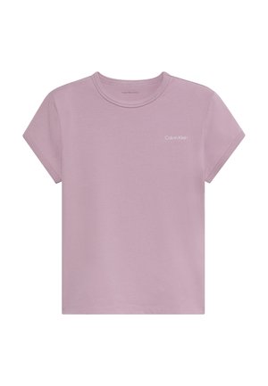 Calvin Klein, SLIM FIT FEMININE LOGO TEE - T-shirt basique - dusky orchid