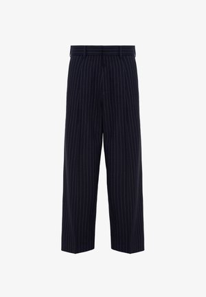WRSTBHVR, WRSTBHVR PANTS NARO PANTS - Pantalon classique - dark blue pin stripe