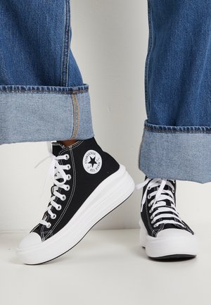 CHUCK TAYLOR ALL STAR MOVE - Korkeavartiset tennarit - black/natural ivory/white