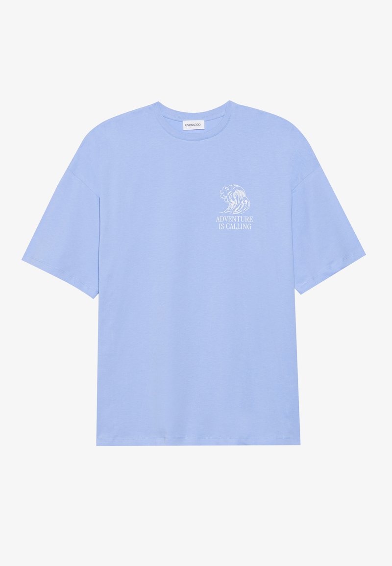 Even&Odd T-shirt print lichtblauw
