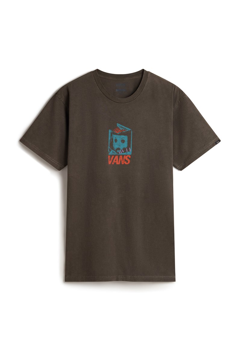Vans T-shirt print donkerbruin