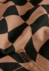 Next SIDE PULL-ON STANDARD - Stoffhose - black tan checkerboard