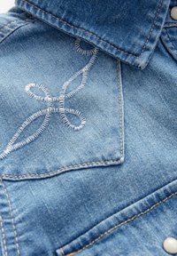 Next SEAM DETAIL WESTERN - REGULAR FIT - Cămașă - blue embroidered