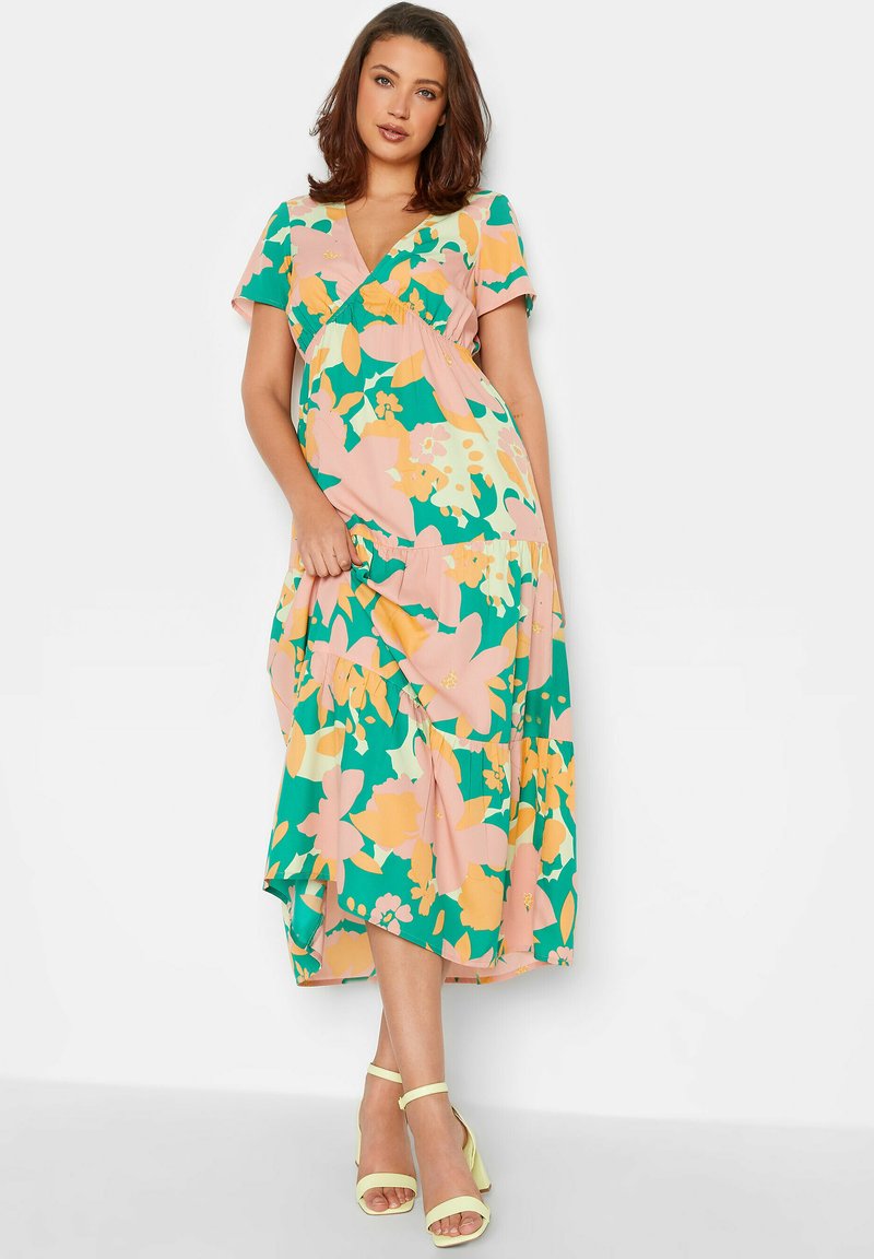 Long Tall Sally FLORAL TIERED Robe de jour green/vert ZALANDO.FR