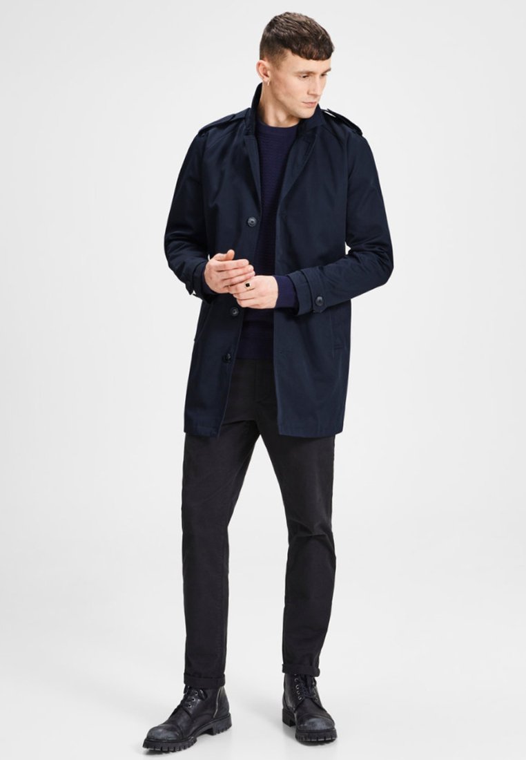 Jack & Jones Trench - dark navy/blu - Zalando.it