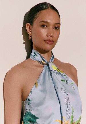 Next, Bluse - blue floral print