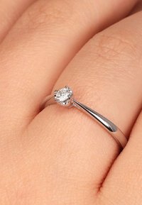 CHRIST Ring - weißgoldfarben