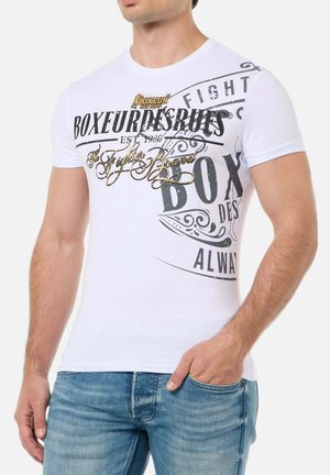 PRINTED ROUND NECK - T-Shirt print - weiss