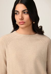 Oltre GIROCOLLO - Maglione - beige