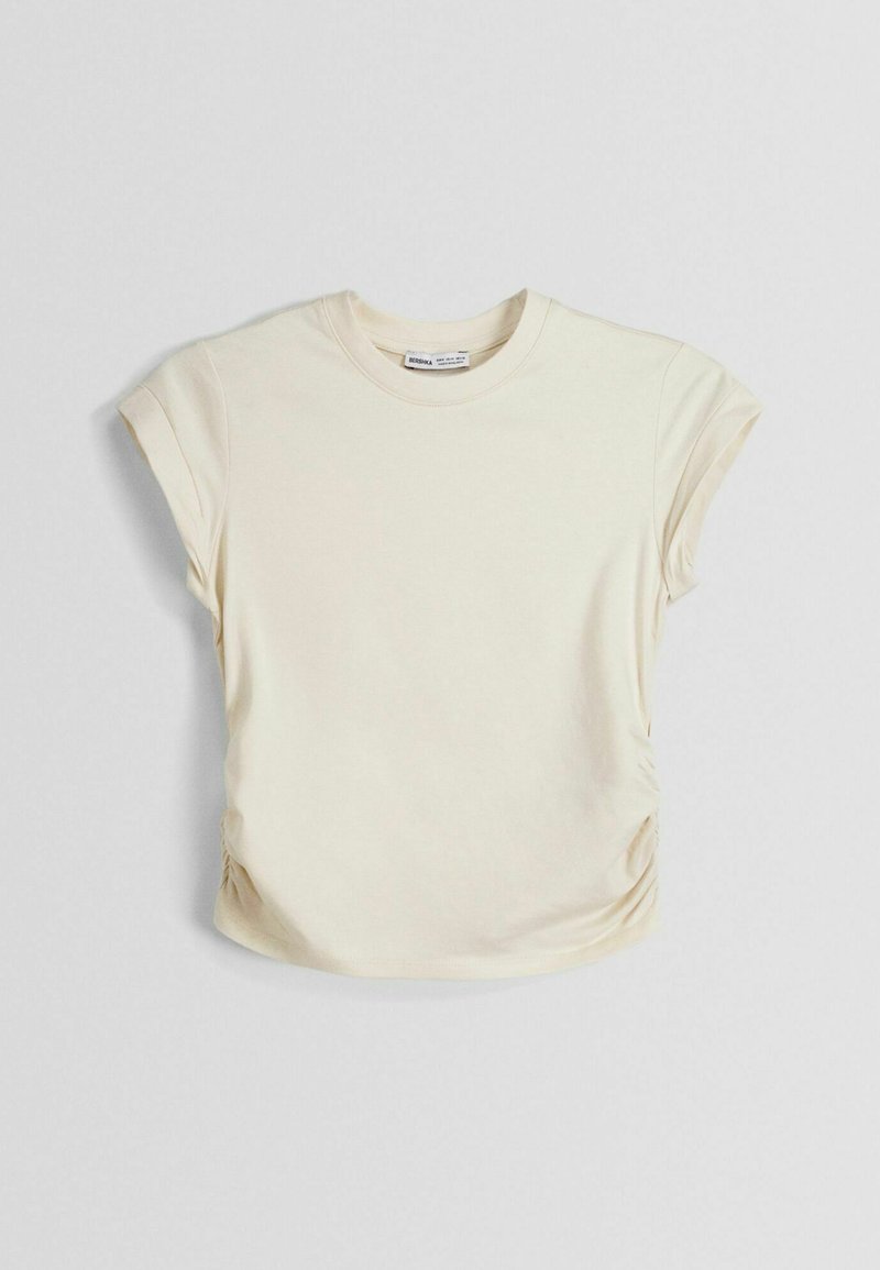 Bershka T-shirt basic beige
