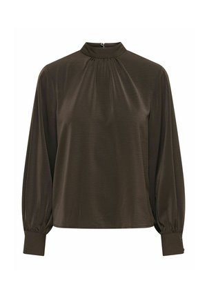 JDY, 15359601 JDYAYA L/S HN TOP WVN DIA - Blouse - mulch