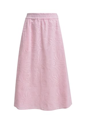 MILANO ITALY, MILANO ITALY STRUKTURIERTER MIDIROCK MIT ELASTIKBUND - A-line skirt - rosa