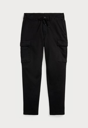 Polo Ralph Lauren STRETCH SLIM FIT KNITLIKE CARGO TROUSER - Cargobukser - black