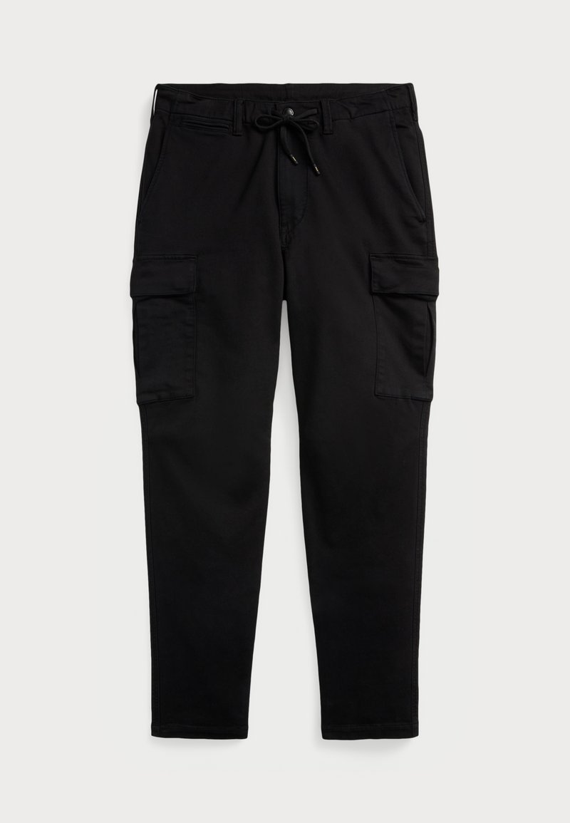 Polo Ralph Lauren STRETCH SLIM FIT KNITLIKE CARGO TROUSER - Cargobukser - black