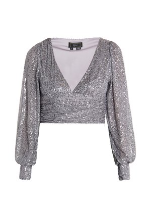 faina, Blouse - grau silber