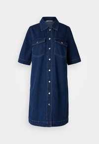 ONLBELLE BUTTON DRESS - Džinsa auduma kleita - dark blue denim
