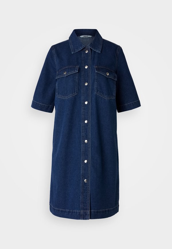 ONLBELLE BUTTON DRESS - Denim dress2