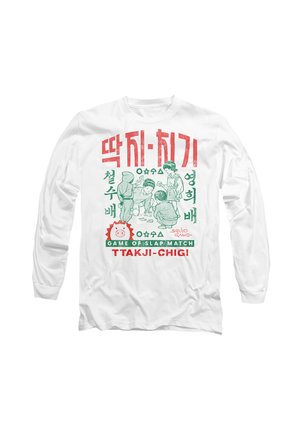 SQUID GAME KOREAN GAME OF SLAP MATCH - Long sleeved top - white