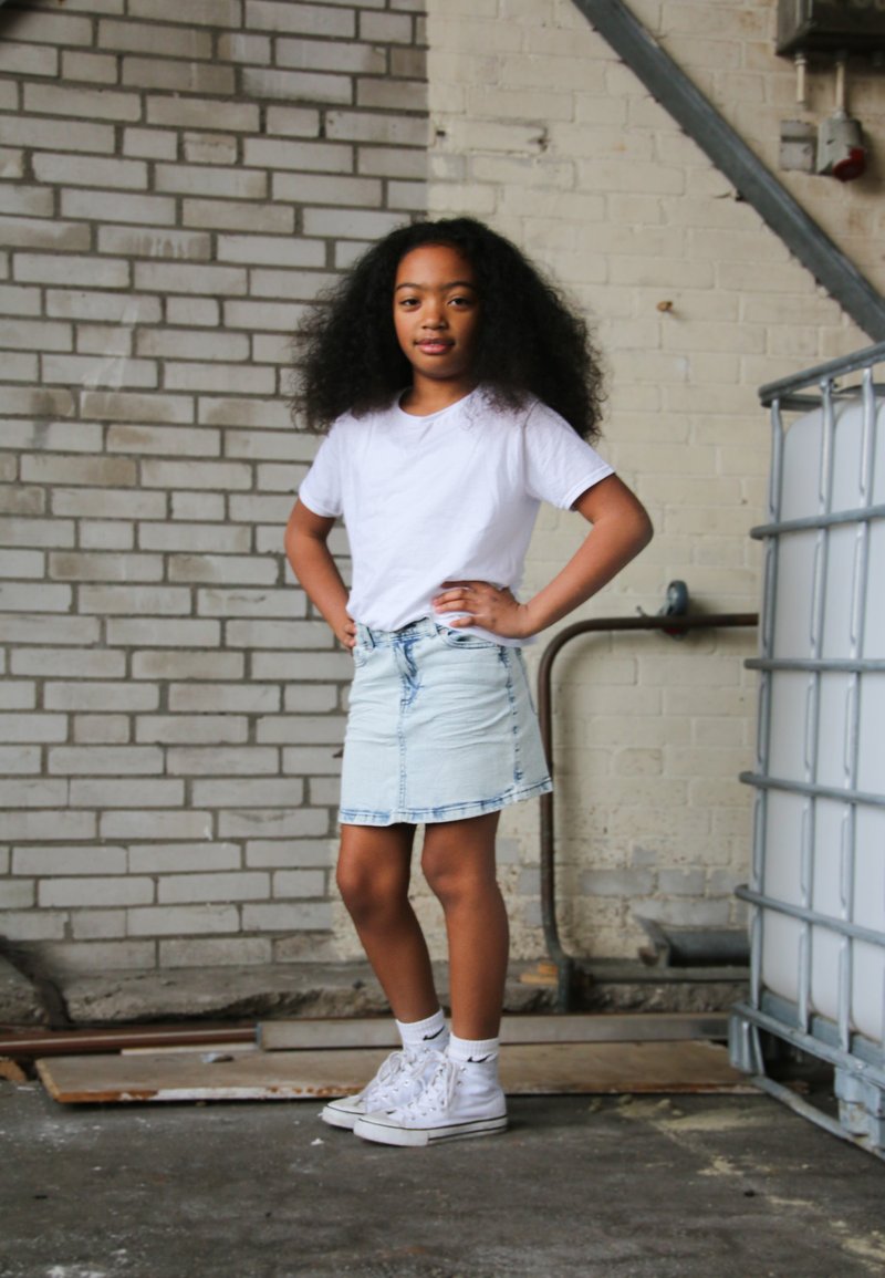 Dutch Dream Denim A-Linien-Rock - light blue denim/light-blue denim ...