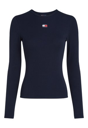 Tommy Jeans, SLIM BADGE TEE - Maglietta a manica lunga - dark blue