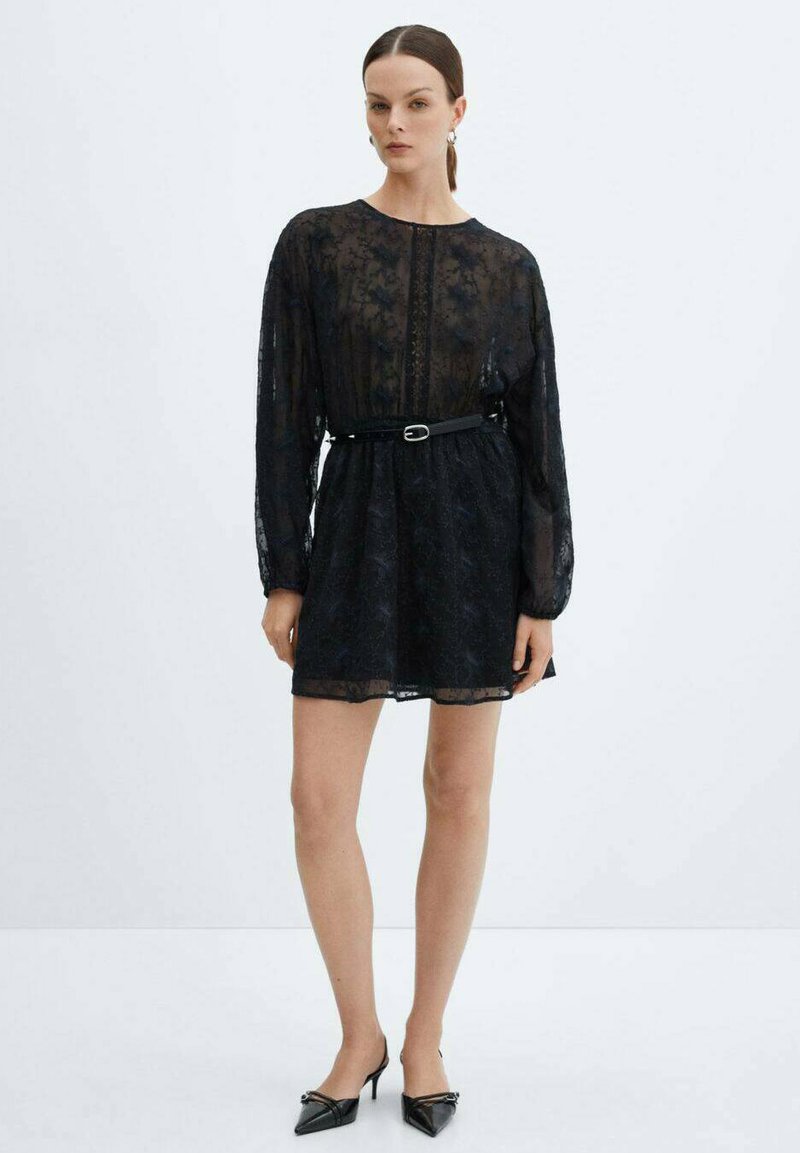 knee length dresses for ladies Mango lace little black dress