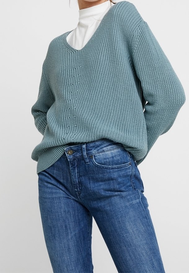 KIOMI Stickad tröja - light green