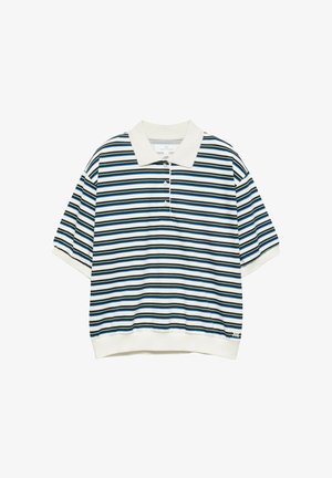 PULL&BEAR, STRIPED - POLO SHIRT - Poloshirt - white