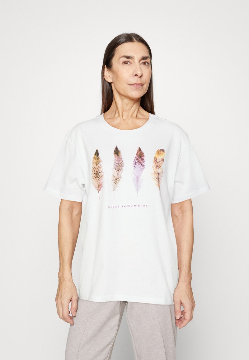 Anna Field TShirt print white/weiß Zalando.at