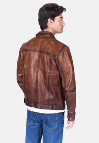 Freaky Nation Chaqueta de cuero - saddle