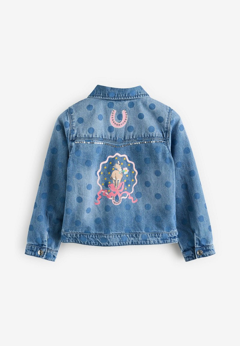 Next REGULAR FIT CATH PRINTED WESTERN Giacca di jeans blue