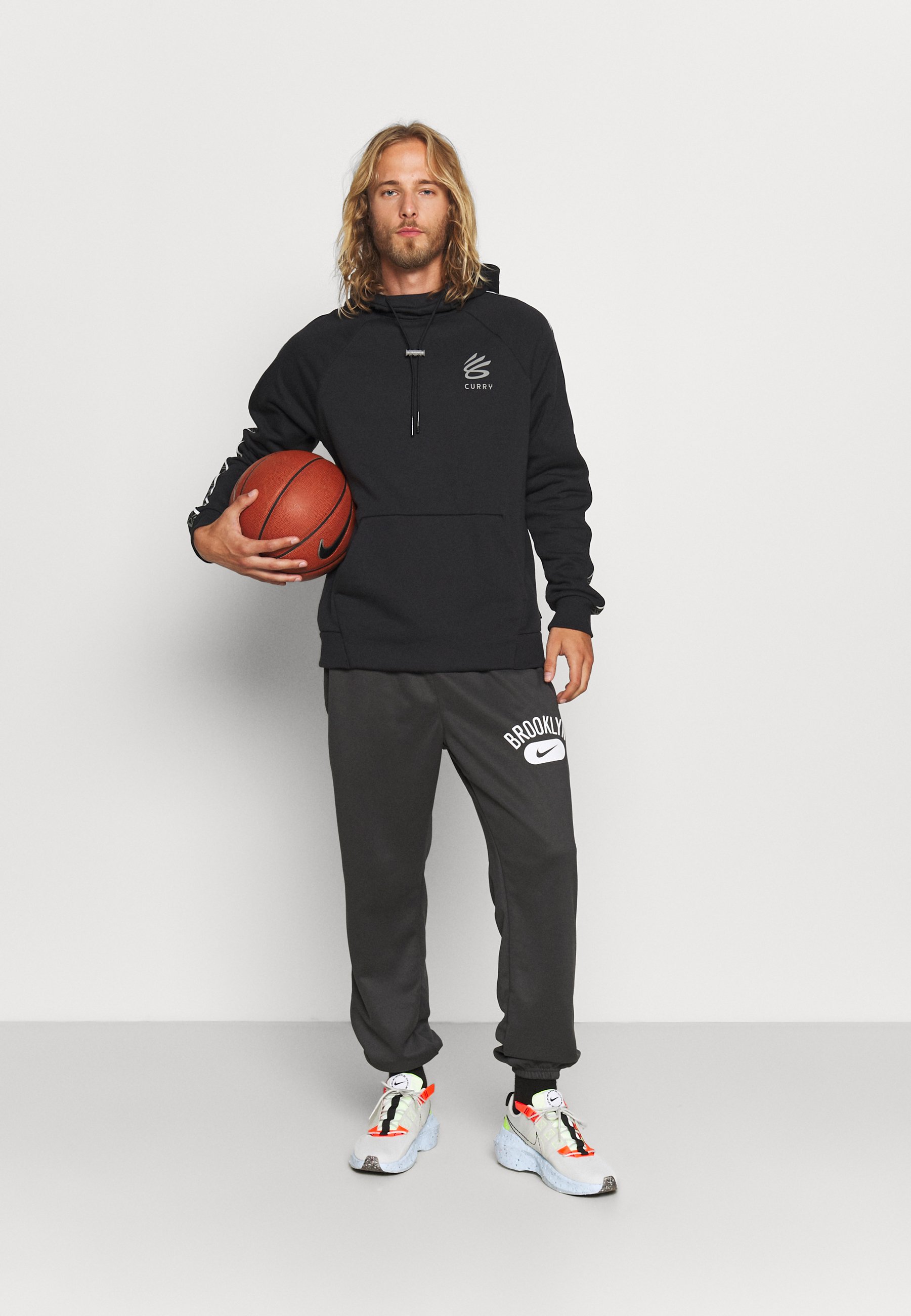 Nike Performance NBA BROOKLYN NETS SPOTHLIGHT PANT - Pantaloni sportivi -  anthracite/grigio - Zalando.it