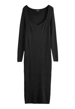 MATERNITY - Stickad klänning - black