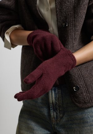 Stefanel, GLOVES. - Guanti - burgundy