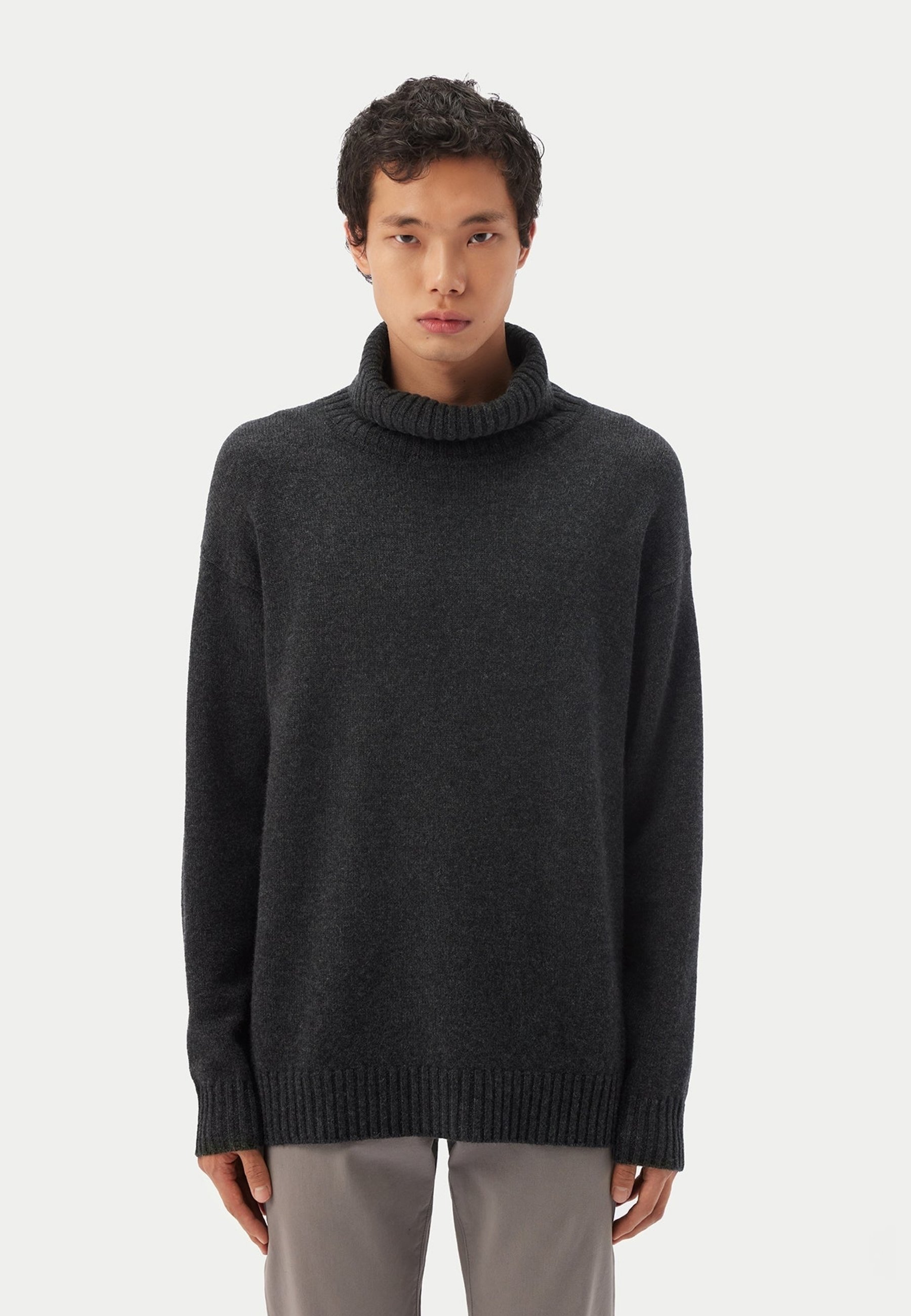 GOBI Cashmere ROLLKRAGEN Strickpullover gunmetal Zalando