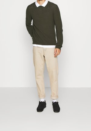 Lindbergh, Striktrøje - khaki