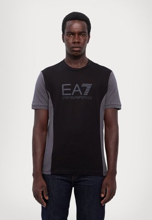 T-shirt con stampa - black