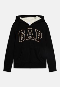 GAP LOGO GIRLS Zip-up sweatshirt true black/black