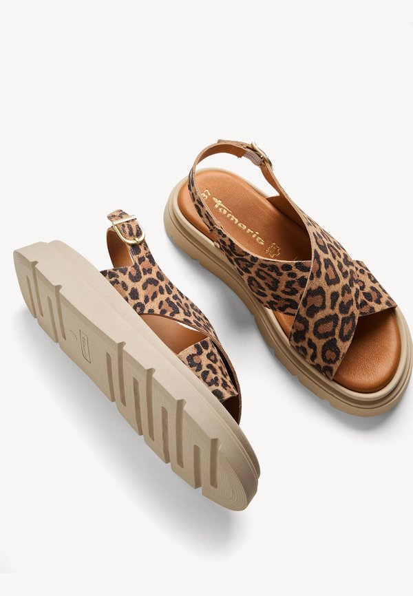 Platform sandals - leopard2