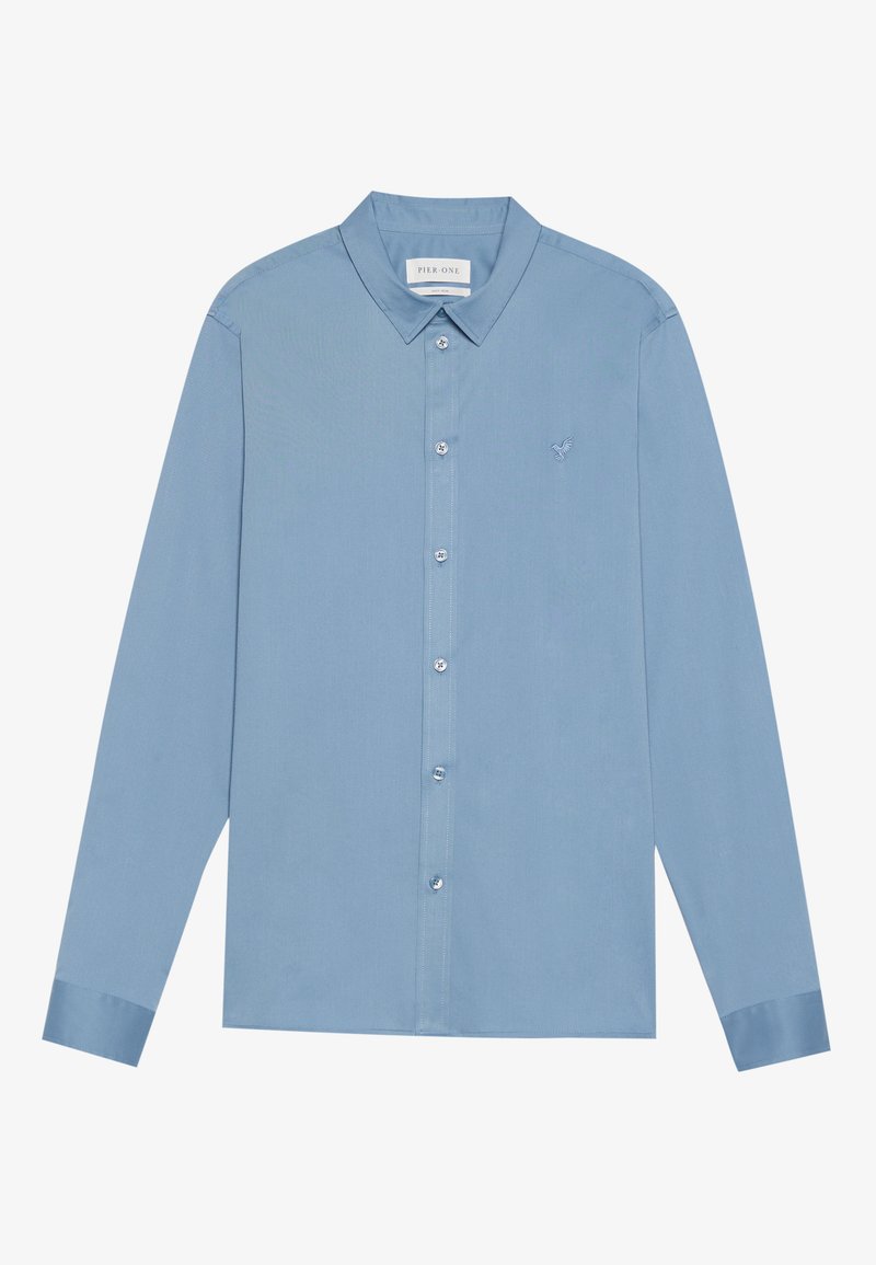 Pier One Zakelijk overhemd blauwgrijs Pier One Zakelijk overhemd blauwgrijs