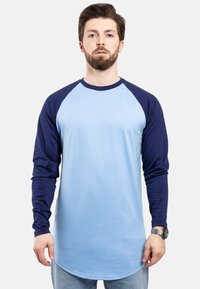BASEBALL  - Long sleeved top - sky blue navy blue