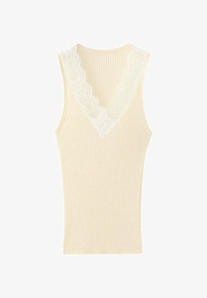 Mango, ADULT - Débardeur - light yellow white