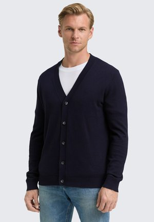 Strickjacke - knitted navy melange