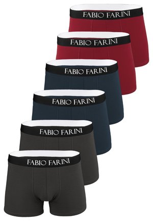 6ER PACK RETROSHORTS STRETCH ATMUNGSAKTIV - Boxershorts - navy/rot/ grau