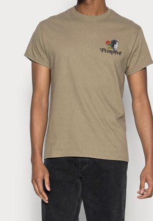 Camiseta estampada - beige