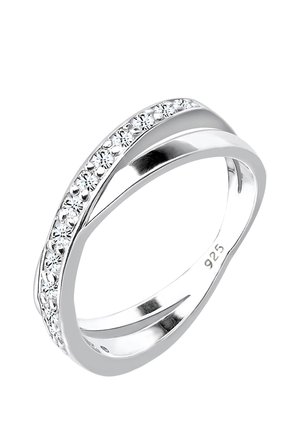 SPARKLING TWISTED - MIT KRISTALLEN VON SWAROVSKI® - Ring - silver coloured
