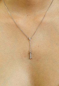 Be Sunset INITIAL ALPHABET LETTER I  - Kaelakee - silver coloured
