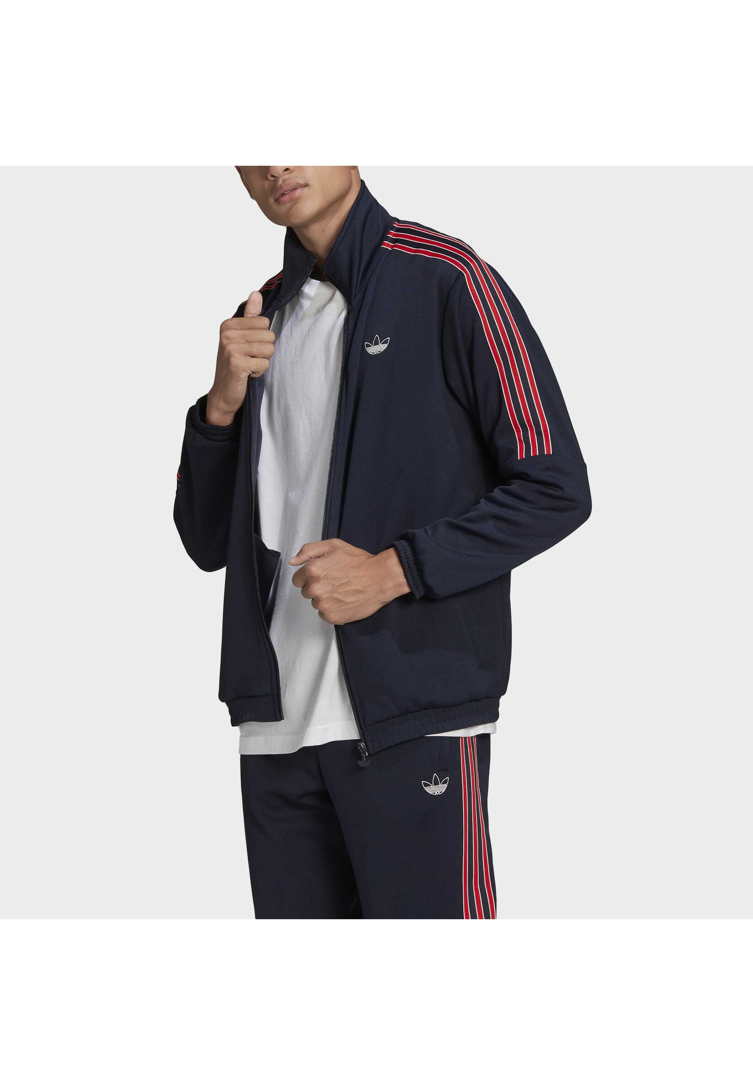 adidas striped track jacket