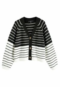 Next STRIPE THROUGH REGULAR FIT - Kardiganas - black and white
