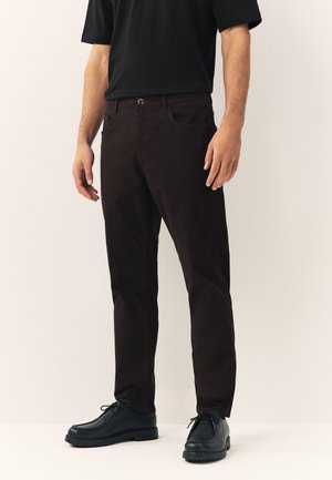 SLIM FIT - SOFT TOUCH  - Pantaloni - dark burgundy