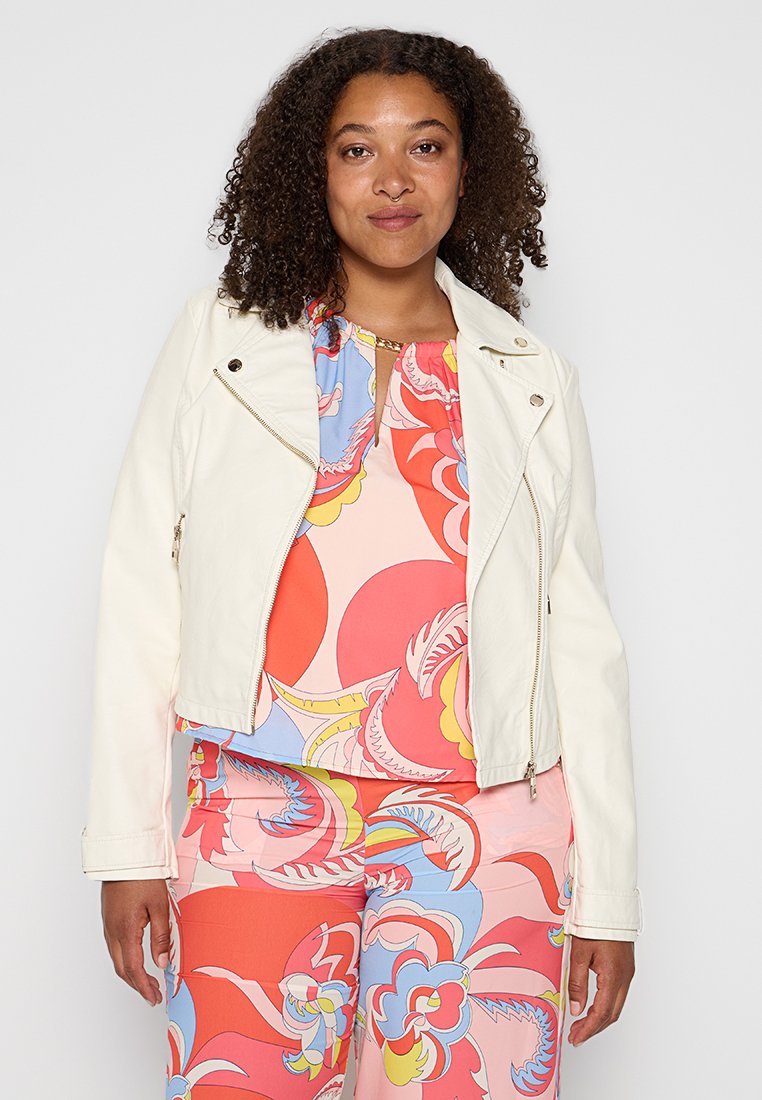 Gaudi Imitatieleren jas crème Gaudi Imitatieleren jas crème